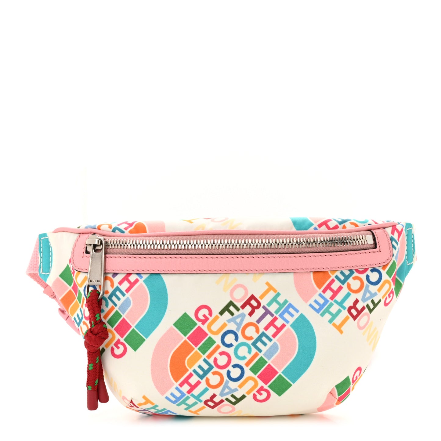 X THE NORTH FACE Econyl Nylon Arleq Belt Bag Ivory Turquoise Wild Rose