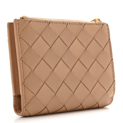 Bottega Veneta Nappa Intrecciato Small Bi-fold Zip Wallet Porridge 3 of 11