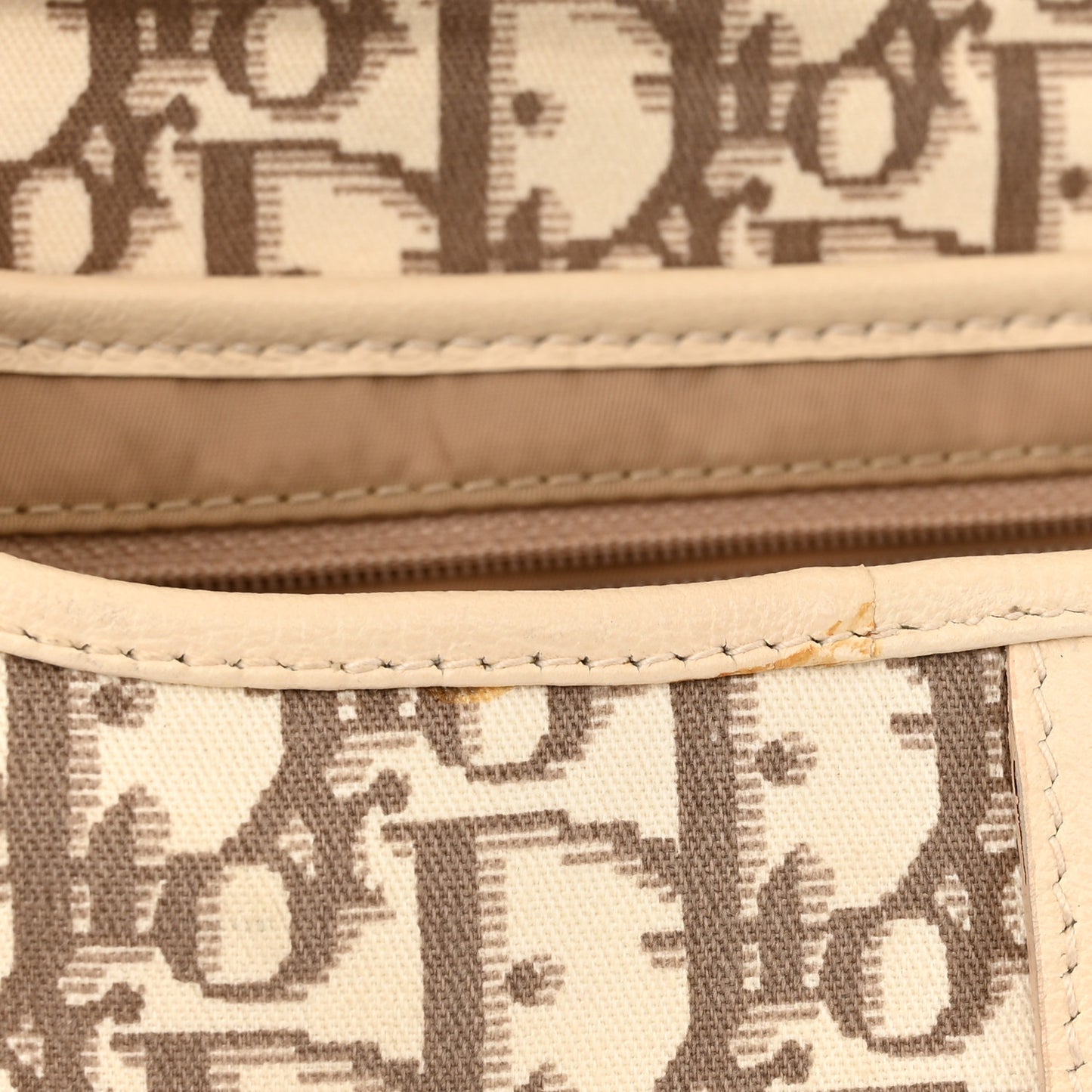 Monogram Vintage Flowers Saddle Bag Beige