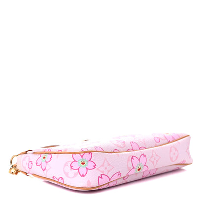 Louis Vuitton Monogram Cherry Blossom Pochette Accessories Pink 4 of 17