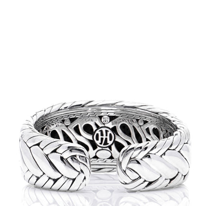 John Hardy Sterling Silver Black Sapphire Braided Cuff Bracelet 3 of 6