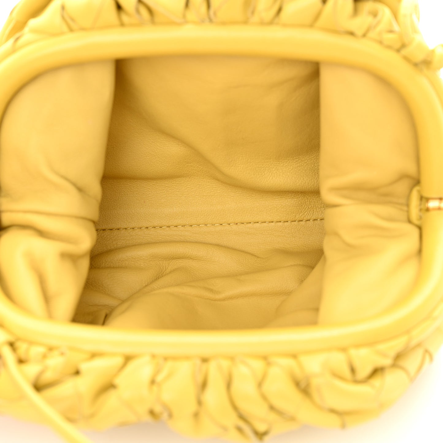 Nappa Intrecciato The Mini Pouch Buttercup