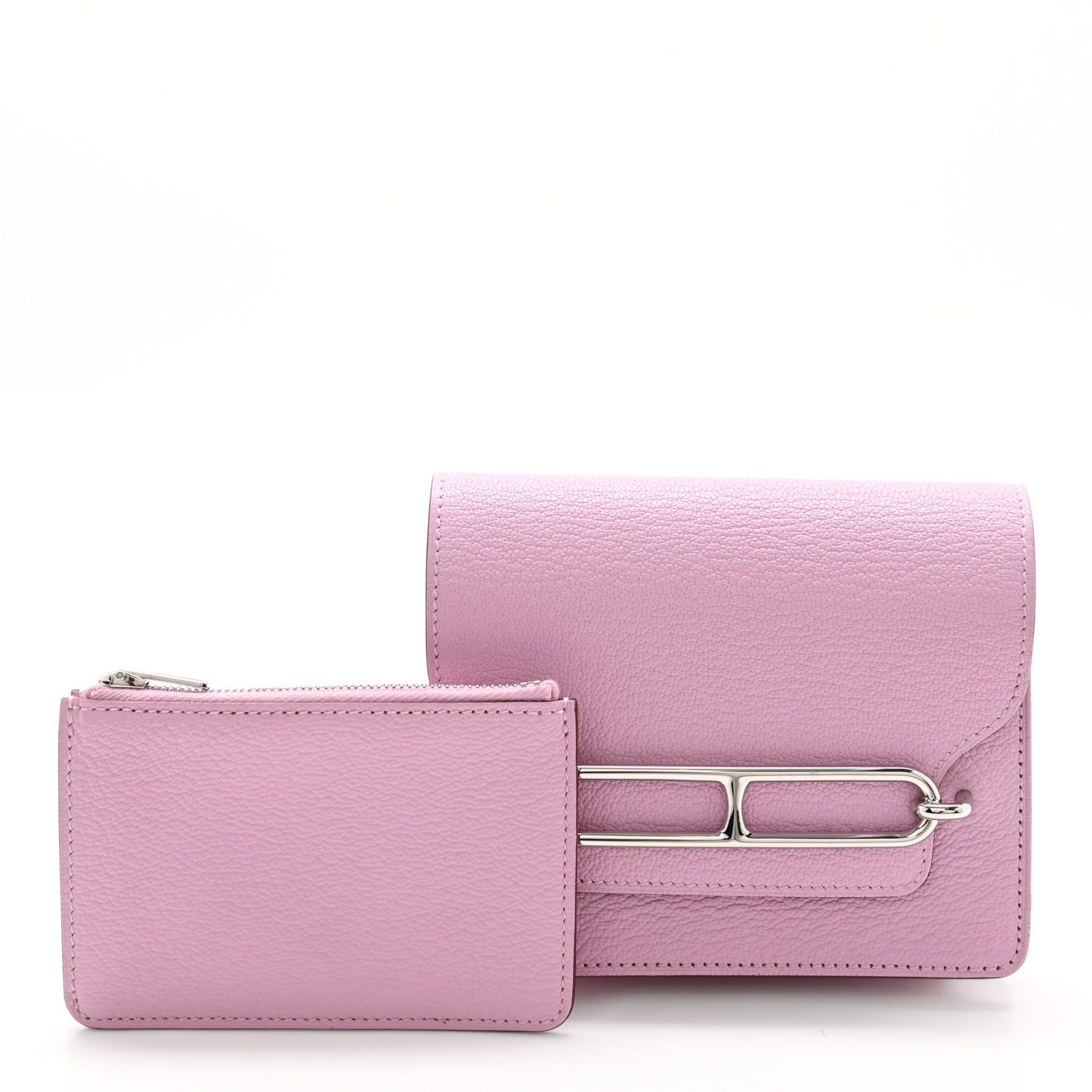 Chevre Mysore Roulis Slim Wallet Mauve Sylvestre