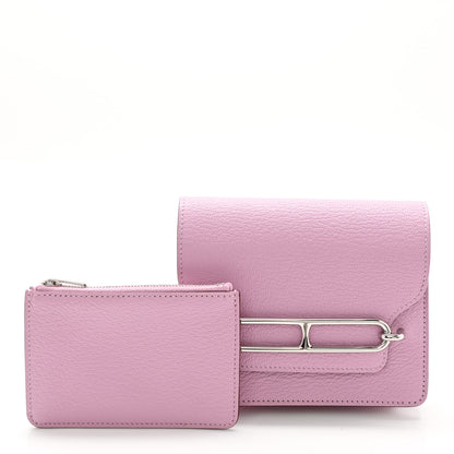 Hermes Chevre Mysore Roulis Slim Wallet Mauve Sylvestre 8 of 9