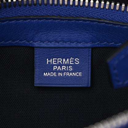 Hermes Taurillon Cristobal Cityslide Belt Bag Bleu Indigo Bleu Electrique 6 of 12