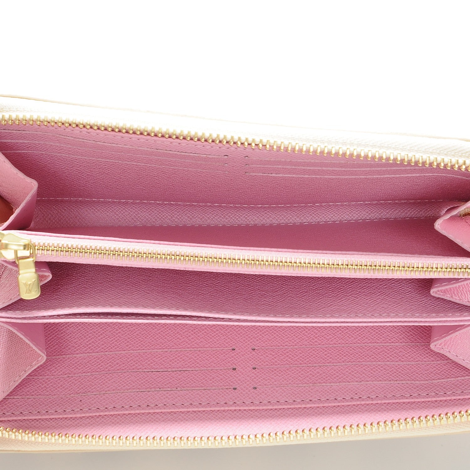 Louis Vuitton Damier Azur 2016 Christmas Animation Zippy Wallet Rose Ballerine 5 of 7
