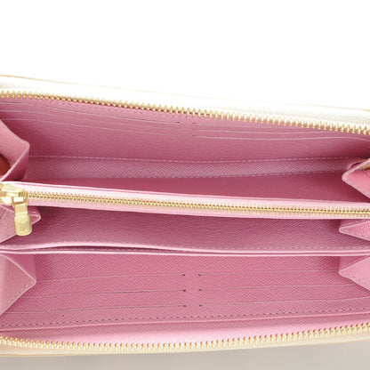 Louis Vuitton Damier Azur 2016 Christmas Animation Zippy Wallet Rose Ballerine 5 of 7