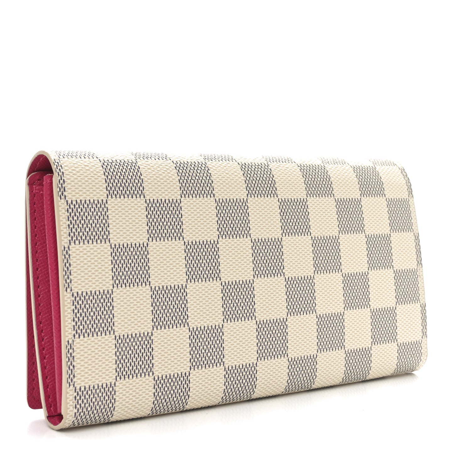 Damier Azur 2021 Christmas Animation Hollywood Sarah Wallet Fuchsia