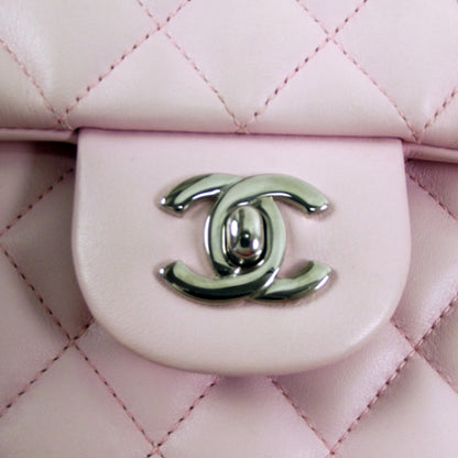 Chanel Calfskin Quilted Large Cambon Flap Pink Black 11 of 13