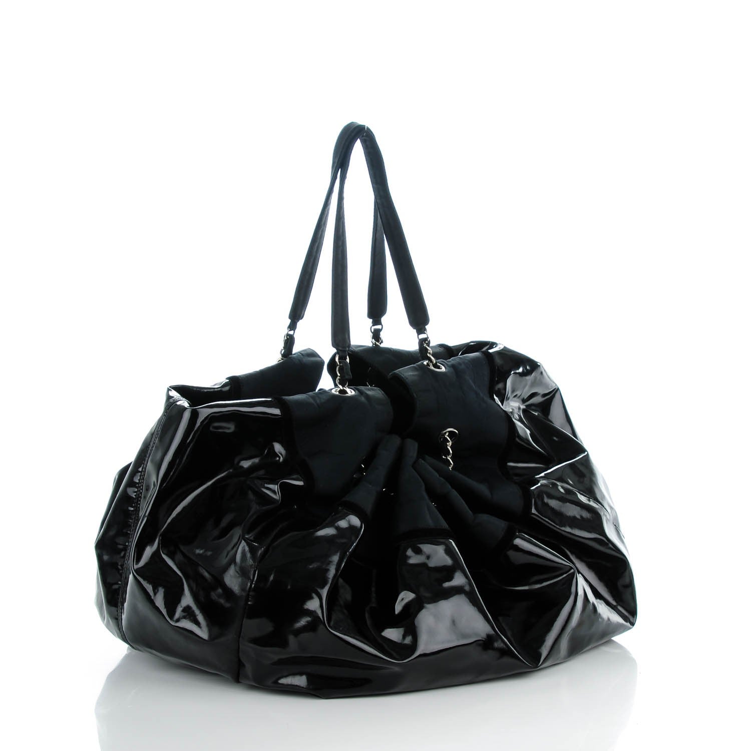 Chanel Vinyl Large Stretch Spirit Cabas Black 3 of 7