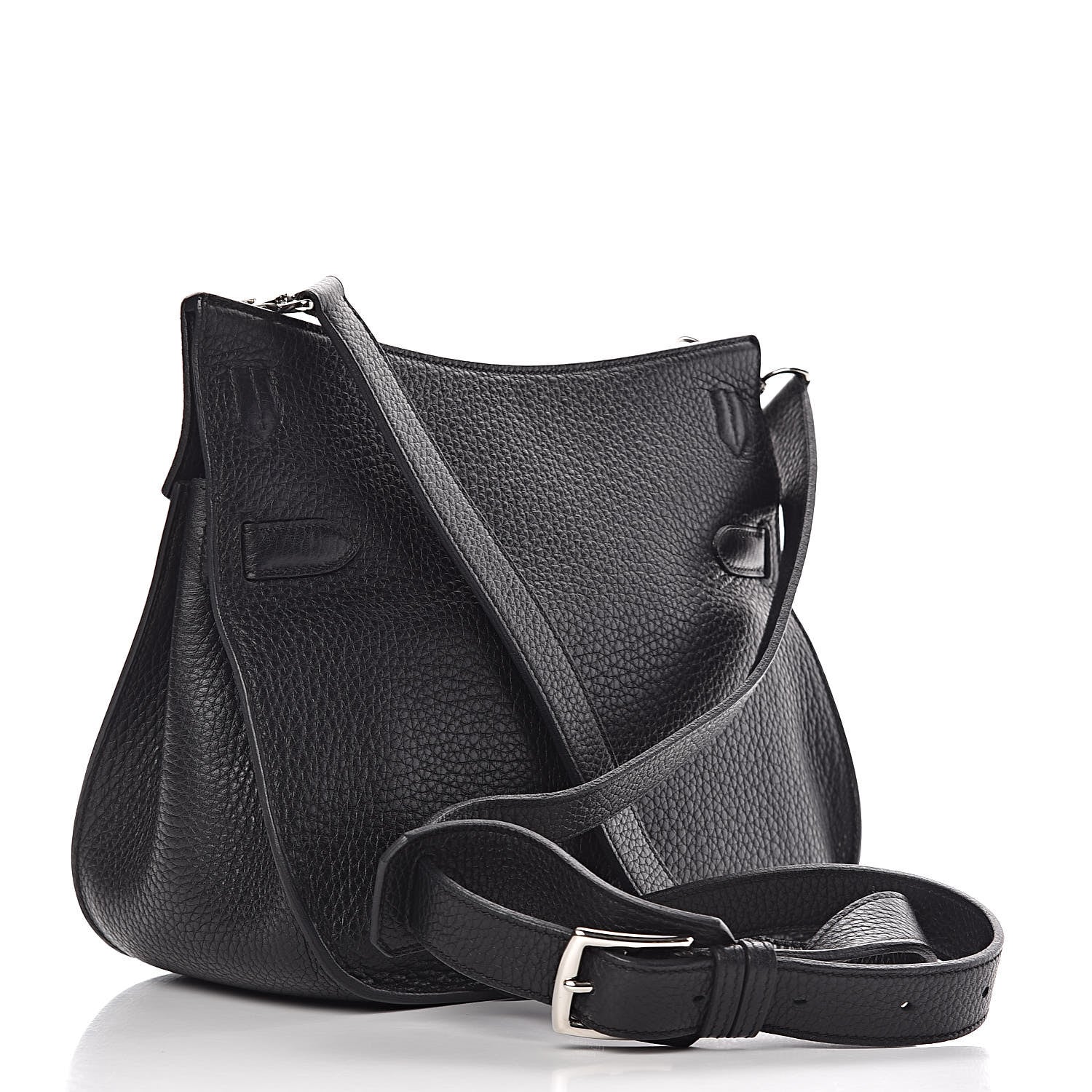 Hermes Taurillon Clemence Jypsiere 28 Black 3 of 11