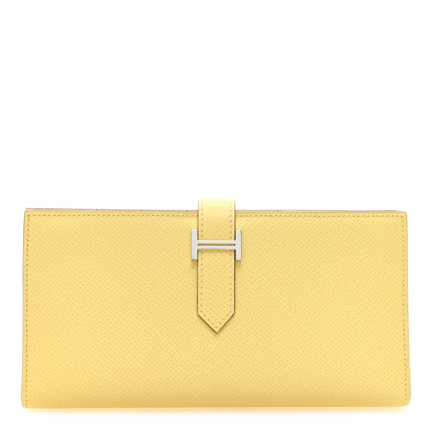 Epsom Bearn Gusset Wallet Jaune Poussin Nata
