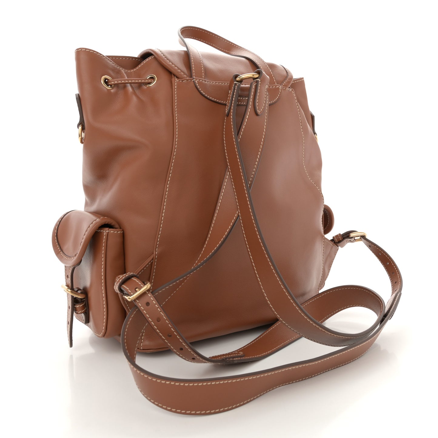 Soft Calf Softy Large Backpack Cognac