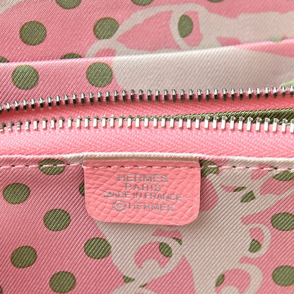 Hermes Epsom Silk'in Compact Wallet Rose Confetti 6 of 7