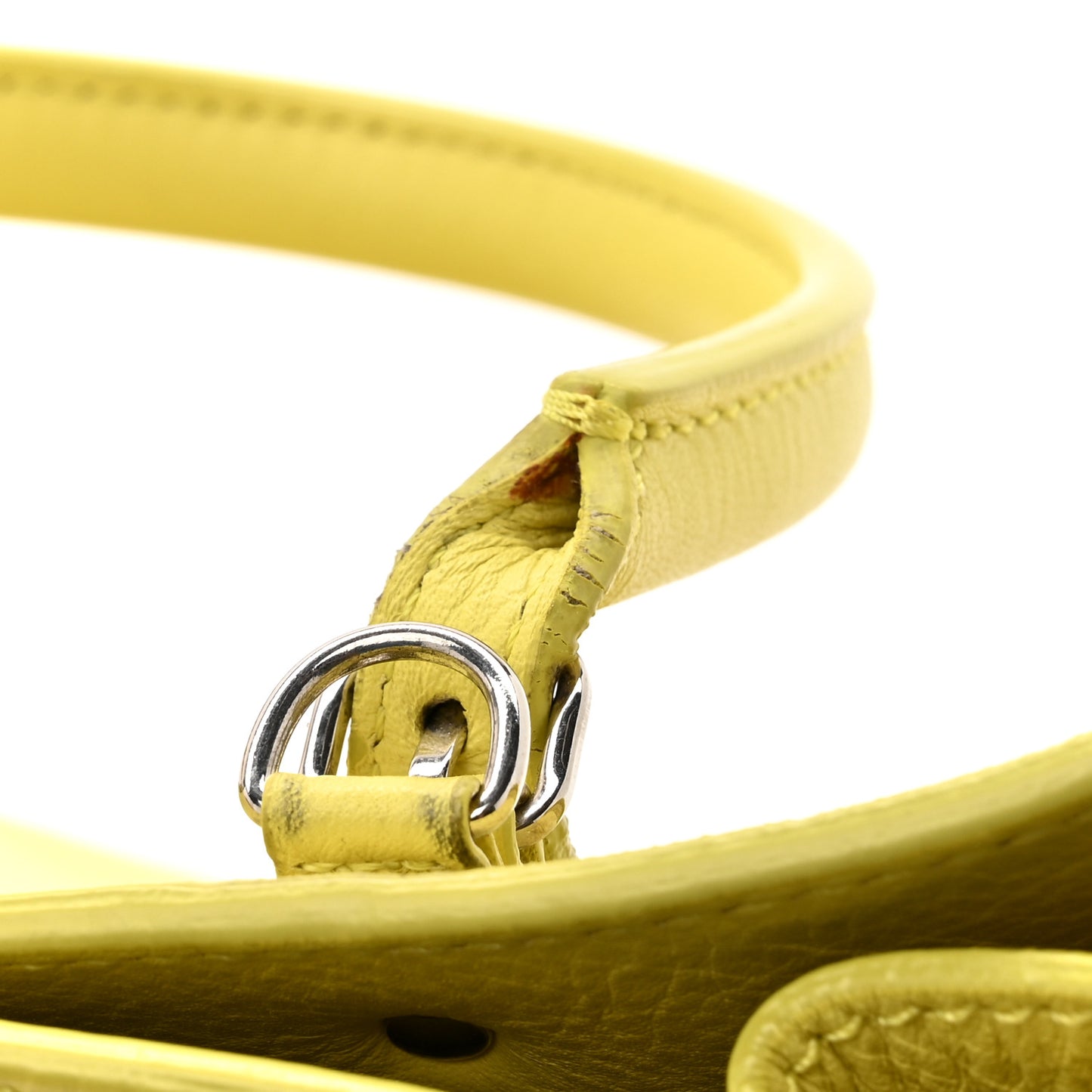 Calfskin Papier Mini A4 Jaune Poussin