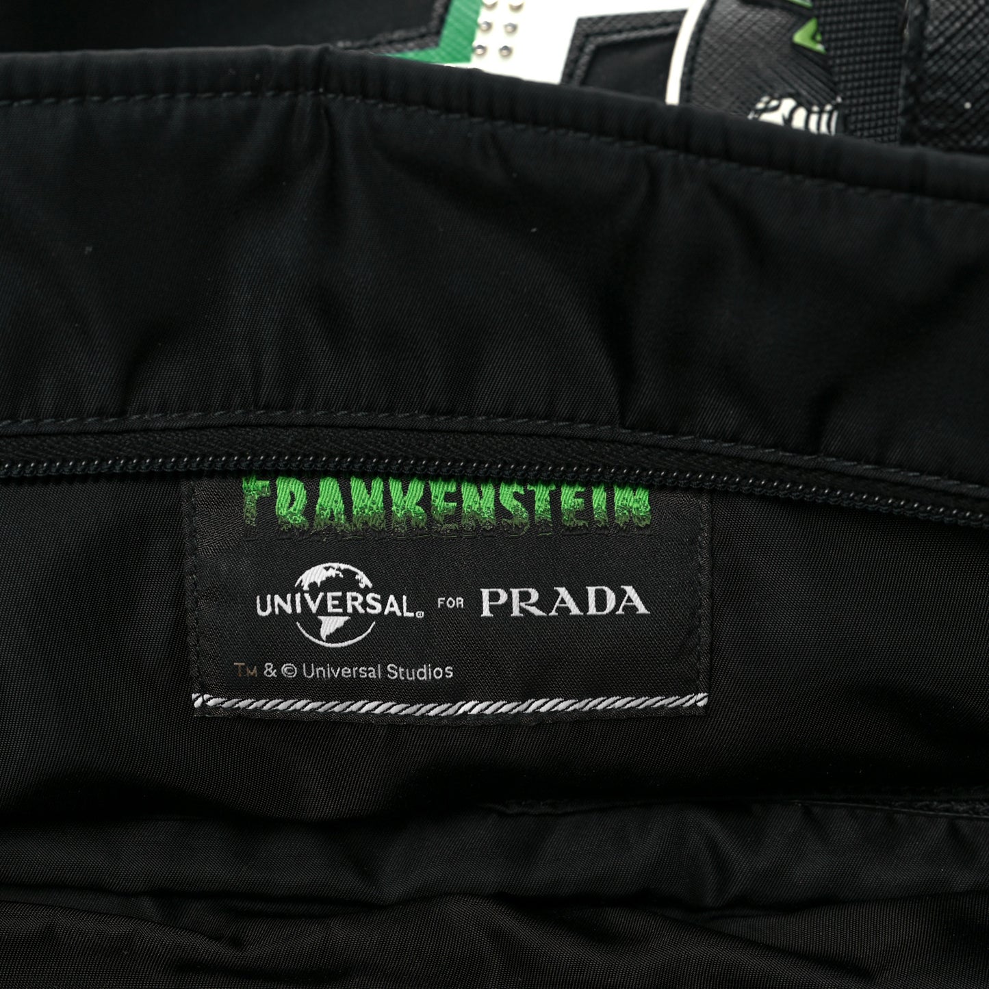 X UNIVERSAL STUDIOS Tessuto Nylon Montagna Frankenstein Heart Tote Black