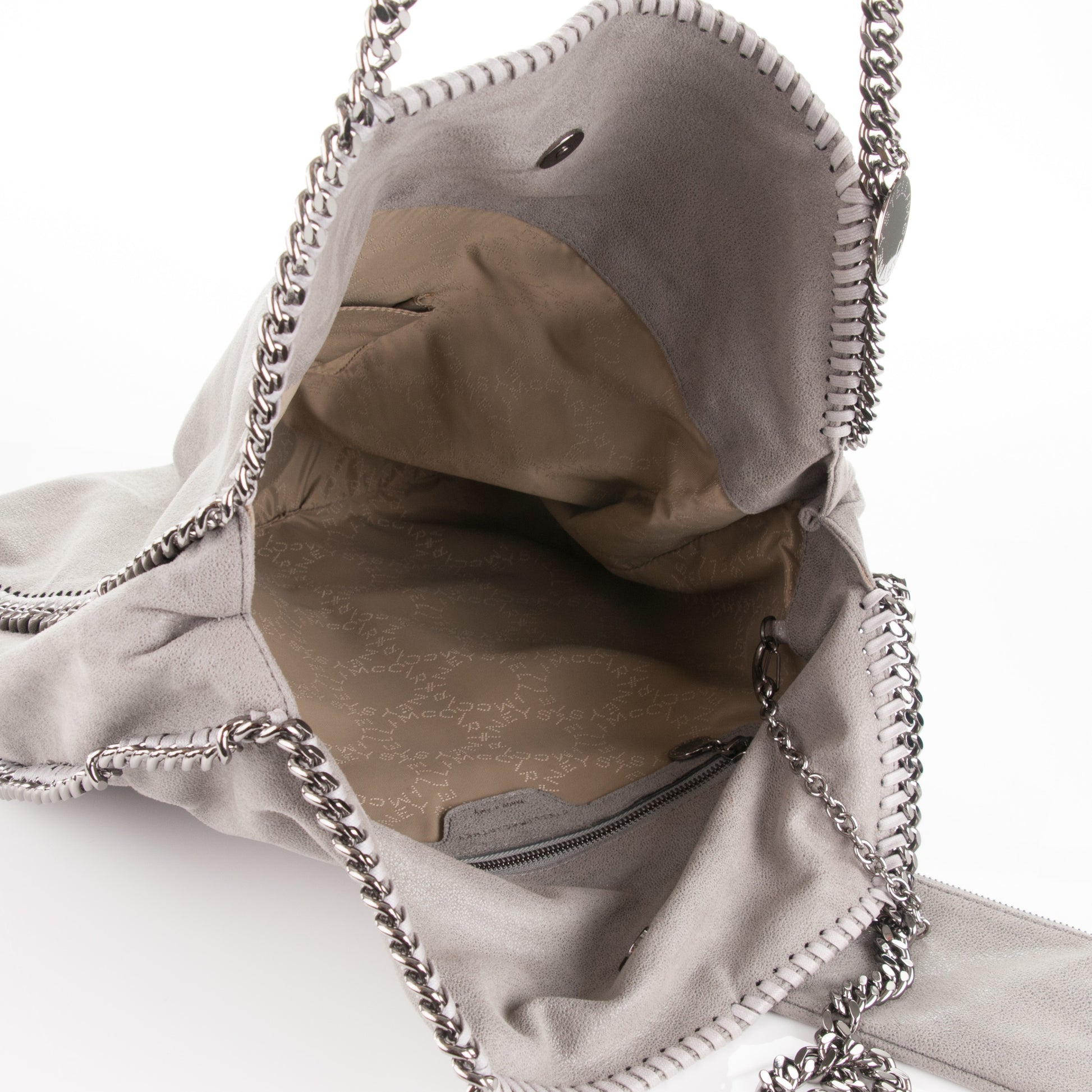 Stella McCartney Shaggy Deer Big Falabella Tote Grey 6 of 9