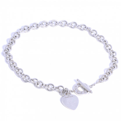 Tiffany Sterling Silver Heart Tag Toggle Necklace 3 of 4