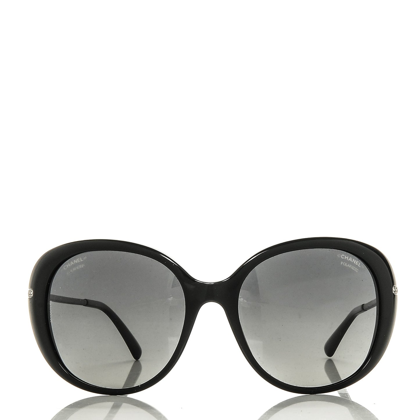 Acetate Crystal CC Sunglasses 5293-B Black
