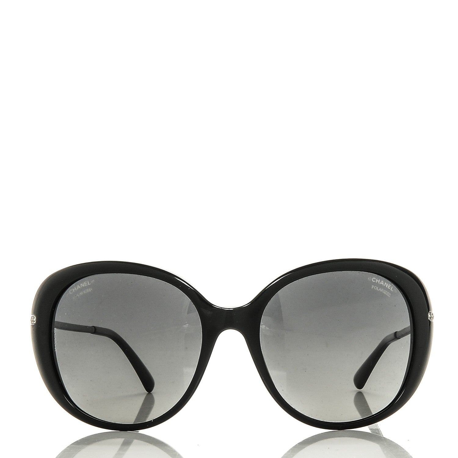 Chanel Acetate Crystal CC Sunglasses 5293-B Black 2 of 6