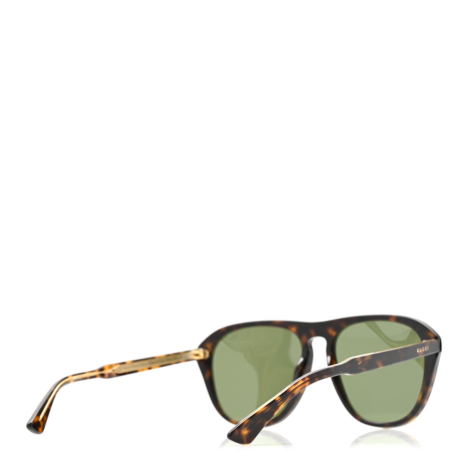 Gucci Acetate Aviator Sunglasses GG0128S Tortoise 4 of 7