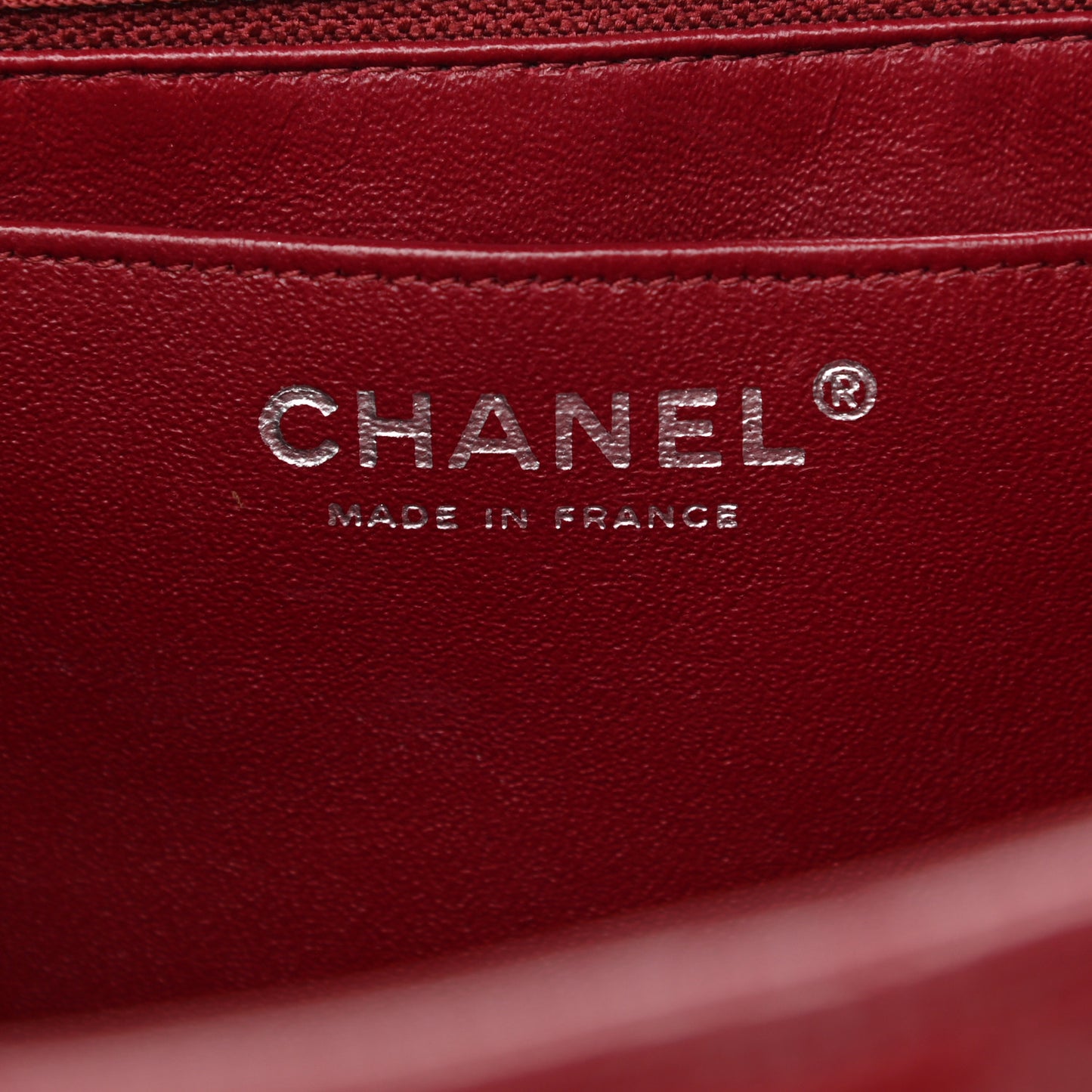 Caviar Quilted Maxi Single Flap Dark Red