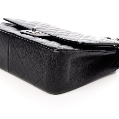 Chanel Caviar Quilted Jumbo Double Flap Black 9 of 9
