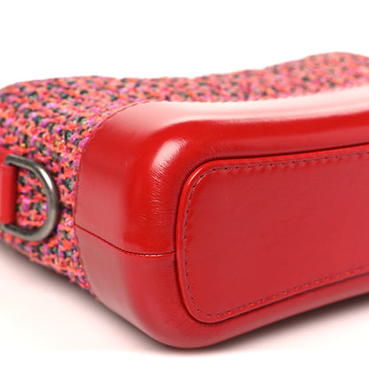 Chanel Tweed Calfskin Small Gabrielle Hobo Red Multicolor 9 of 10