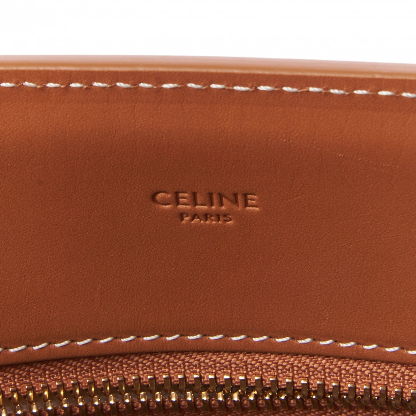 Canvas Calfskin Logo Print Small Vertical Cabas Natural Tan