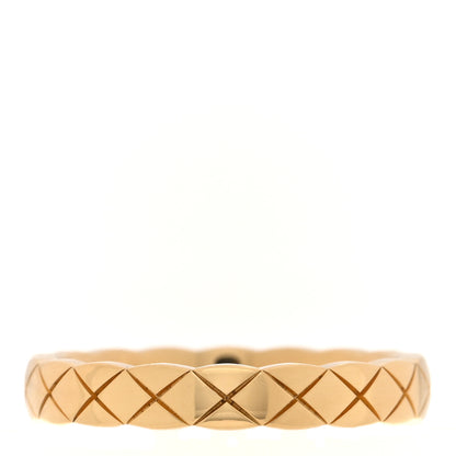 Chanel 18K Yellow Gold Mini Coco Crush Ring 52 6 1 of 5