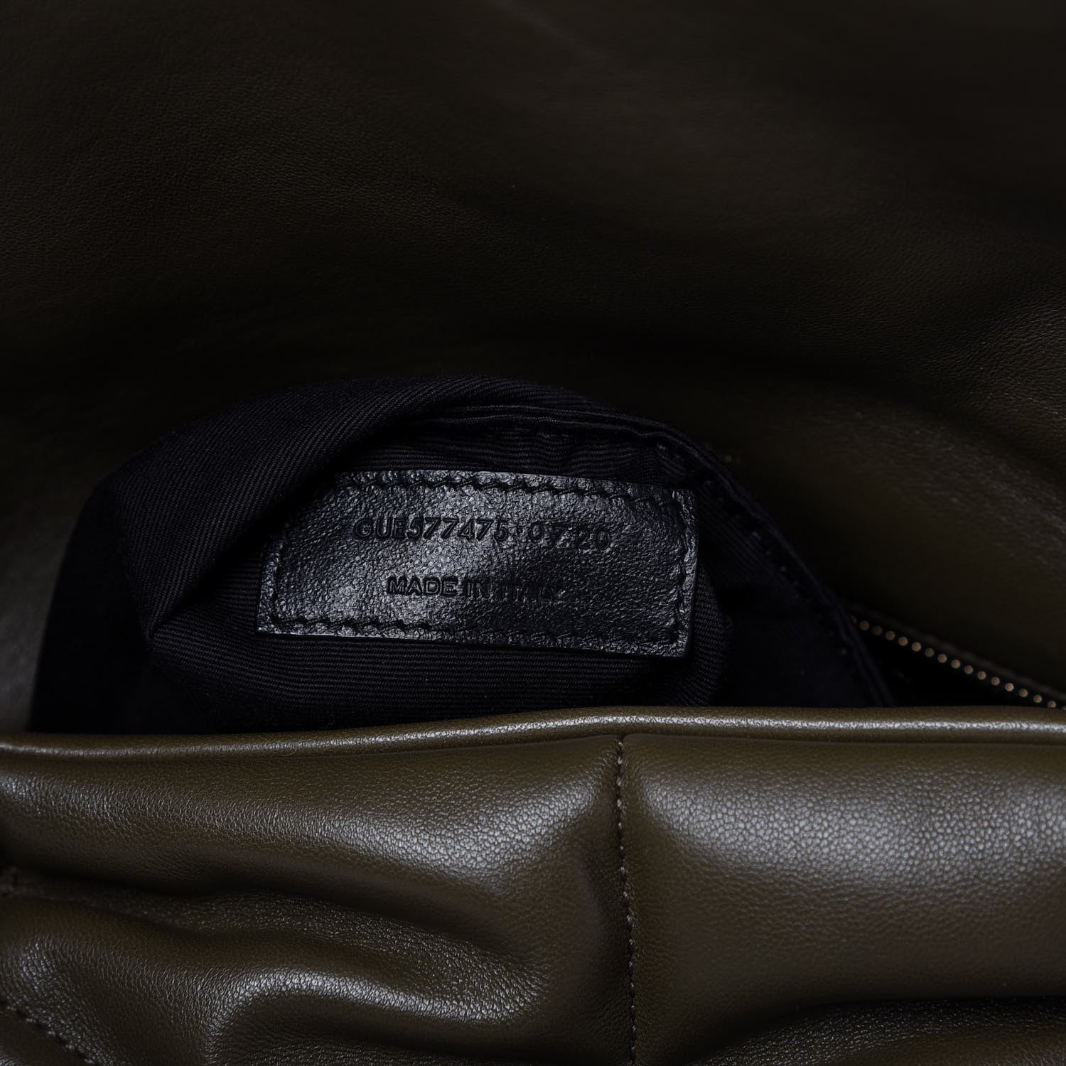 Saint Laurent Lambskin Quilted Medium Loulou Puffer Monogram Chain Satchel Seaweed 10 of 11