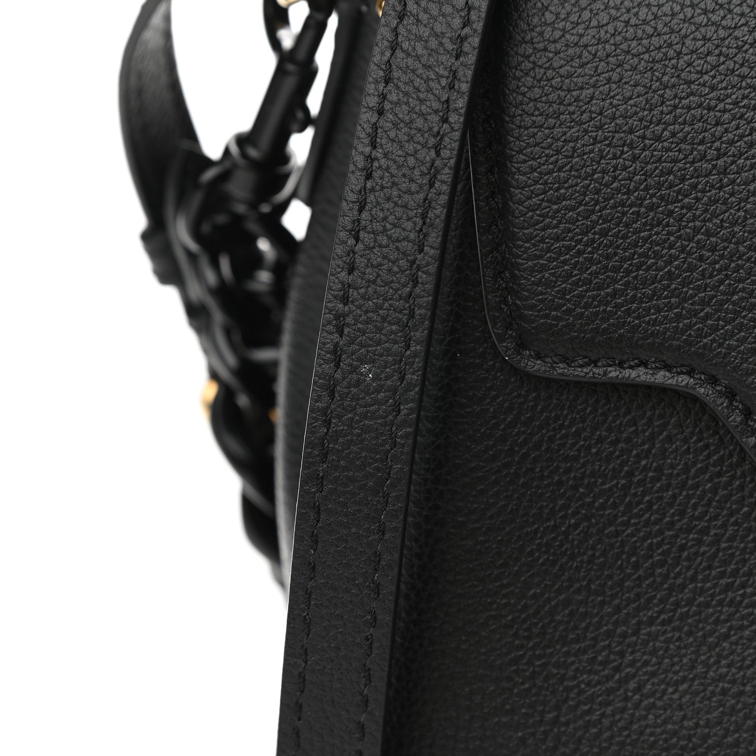 Versace Grained Calfskin Small La Medusa Top Handle Bag Black Lilac 9 of 9