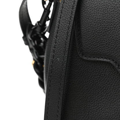 Versace Grained Calfskin Small La Medusa Top Handle Bag Black Lilac 9 of 9