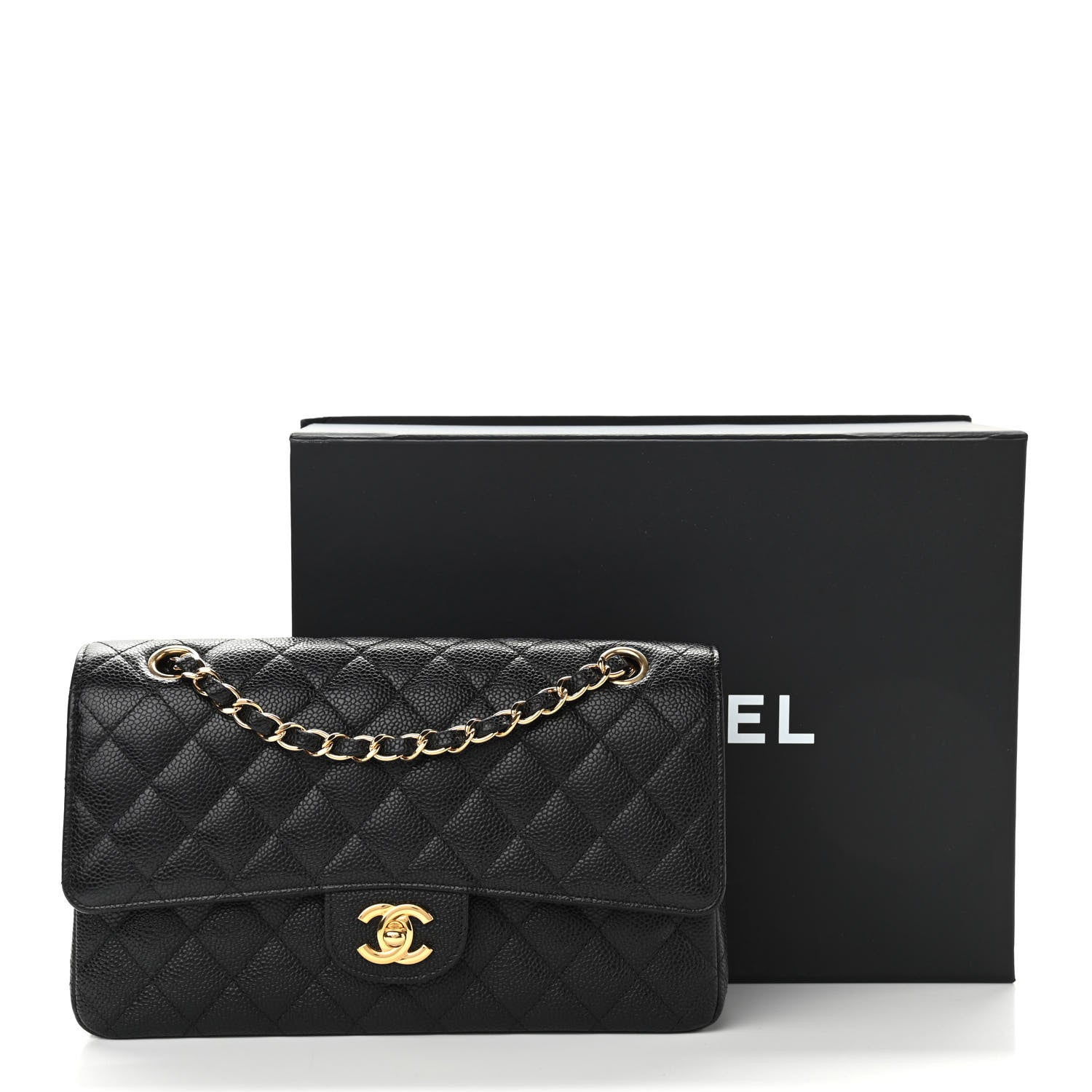 Chanel Caviar Quilted Medium Double Flap Black 11 of 11