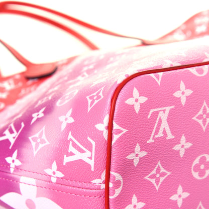 Louis Vuitton Monogram Escale Neverfull MM Rouge 10 of 12