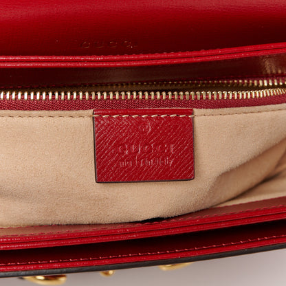 Gucci Azalea Calfskin Horsebit 1955 Shoulder Bag New Cherry Red 6 of 12