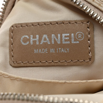 Chanel Nylon Travel Wristlet Beige 6 of 8