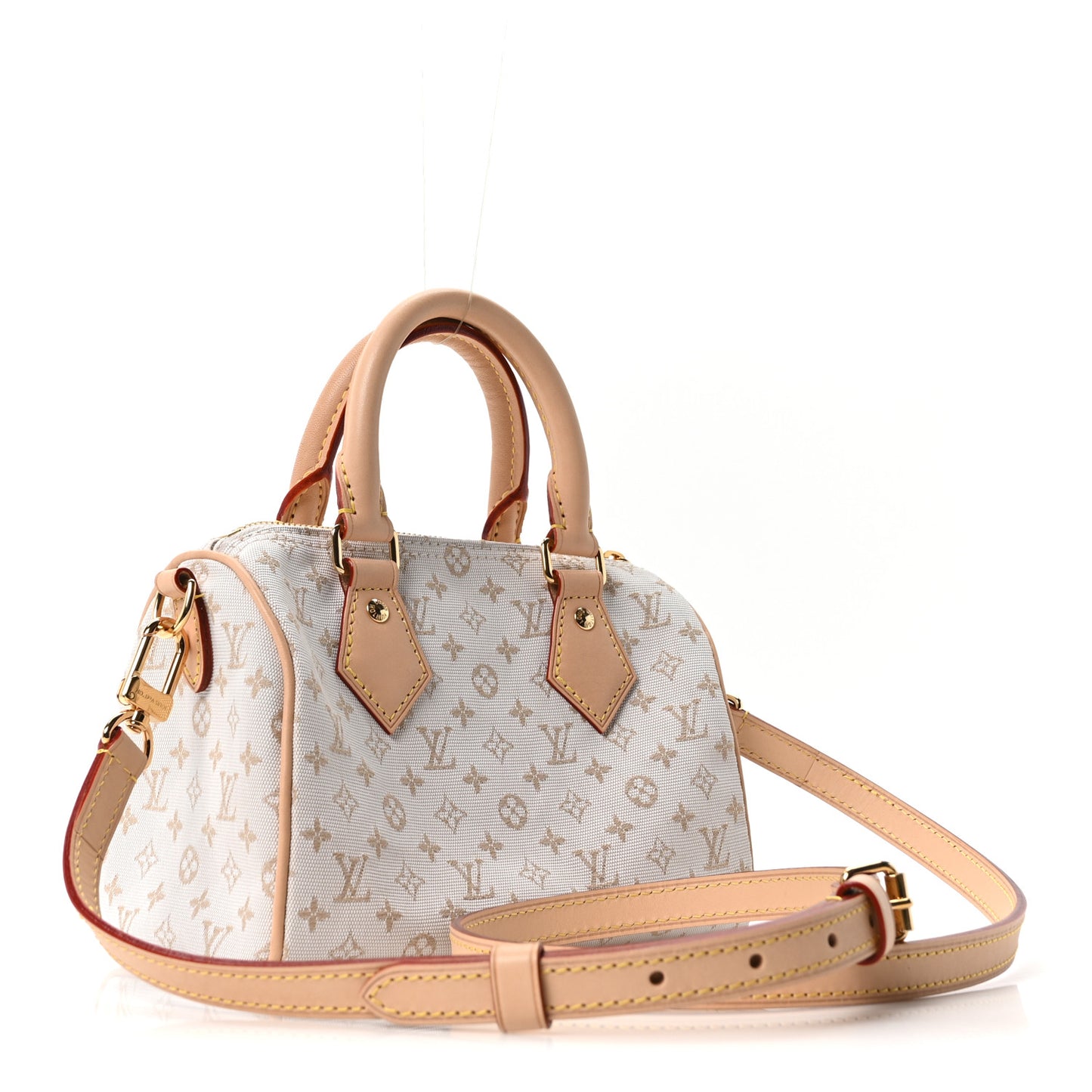 Monogram Mini Jacquard Speedy Bandouliere 20 Mastic Cream