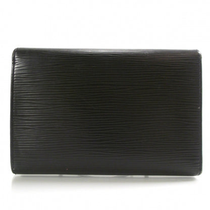Louis Vuitton Epi Porte Tresor Etui Papiers Wallet Black 2 of 8