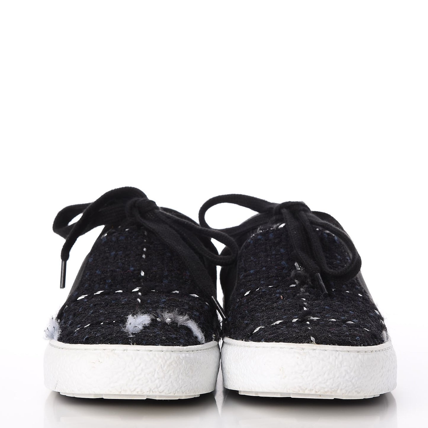 Suede Tweed Sneakers 38 Black