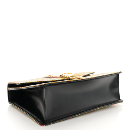 Gucci Iridescent Brocade Small Sylvie Shoulder Bag Gold 4 of 10
