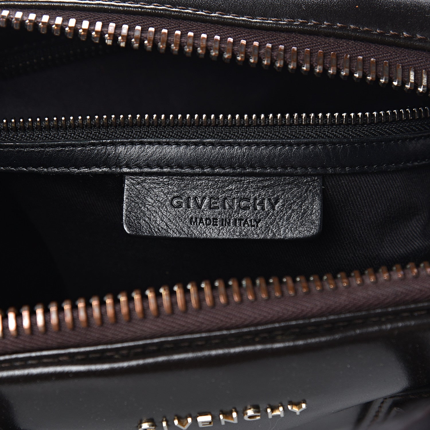 Givenchy Shiny Lord Calfskin Medium Antigona Dark Brown 6 of 12