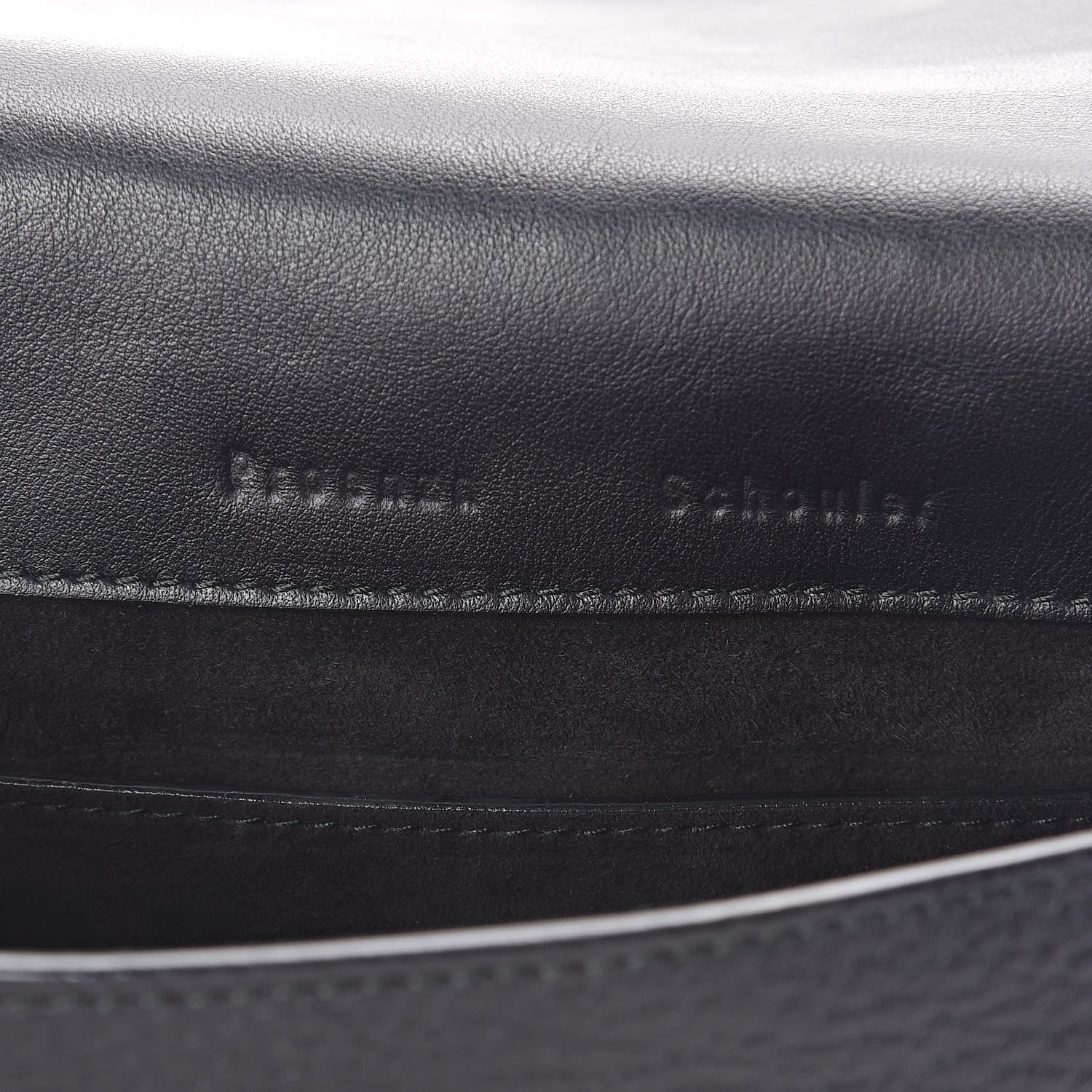 Proenza Schouler Pebbled Calfskin Extra Small Courier Black 5 of 8