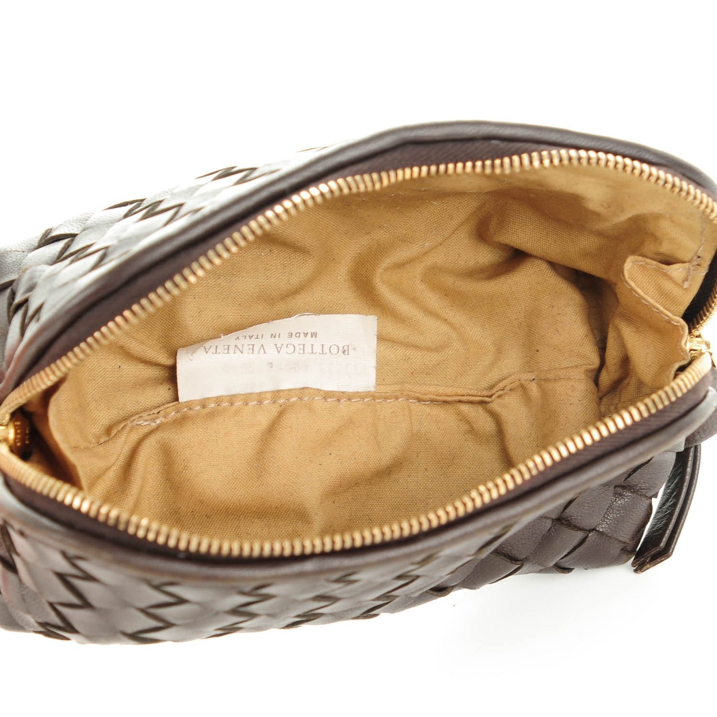 Nappa Intrecciato Cosmetic Case Ebano