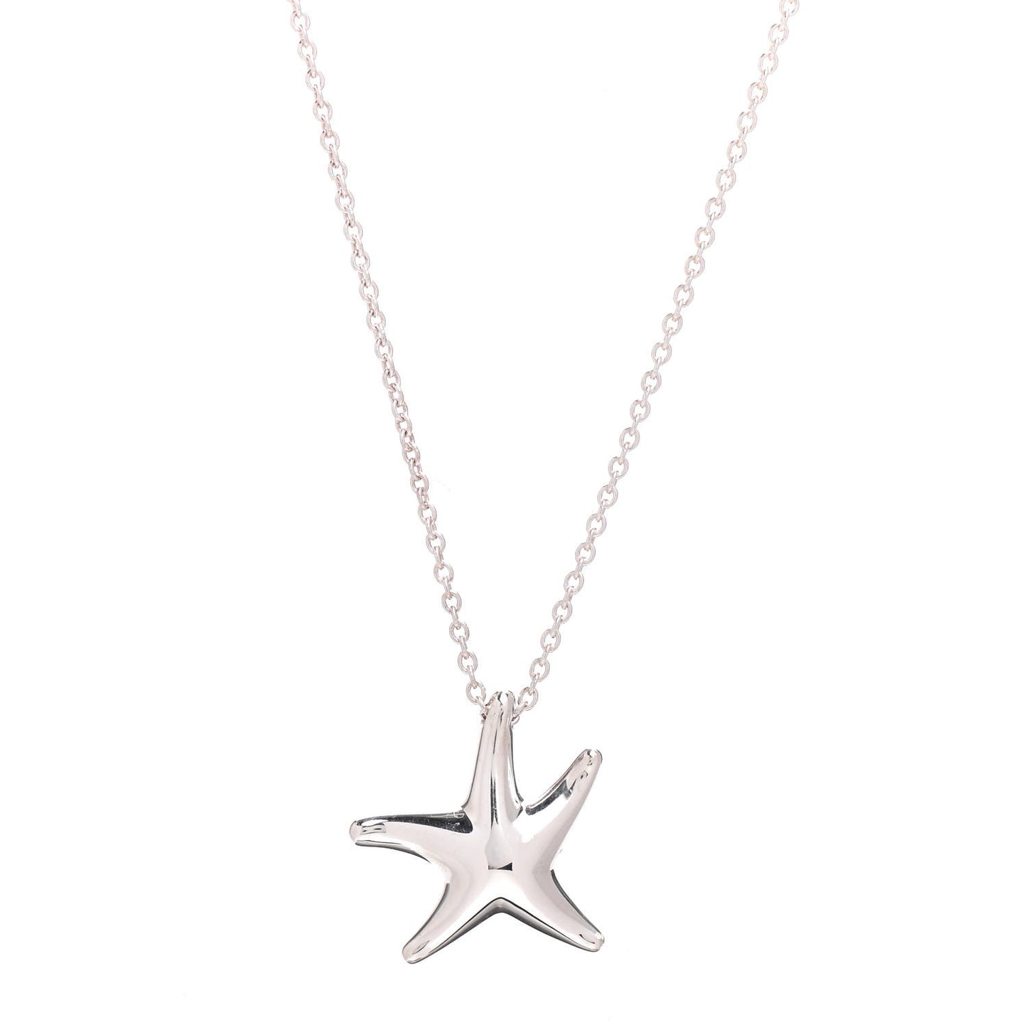 Sterling Silver 15mm Elsa Peretti Starfish Pendant Necklace