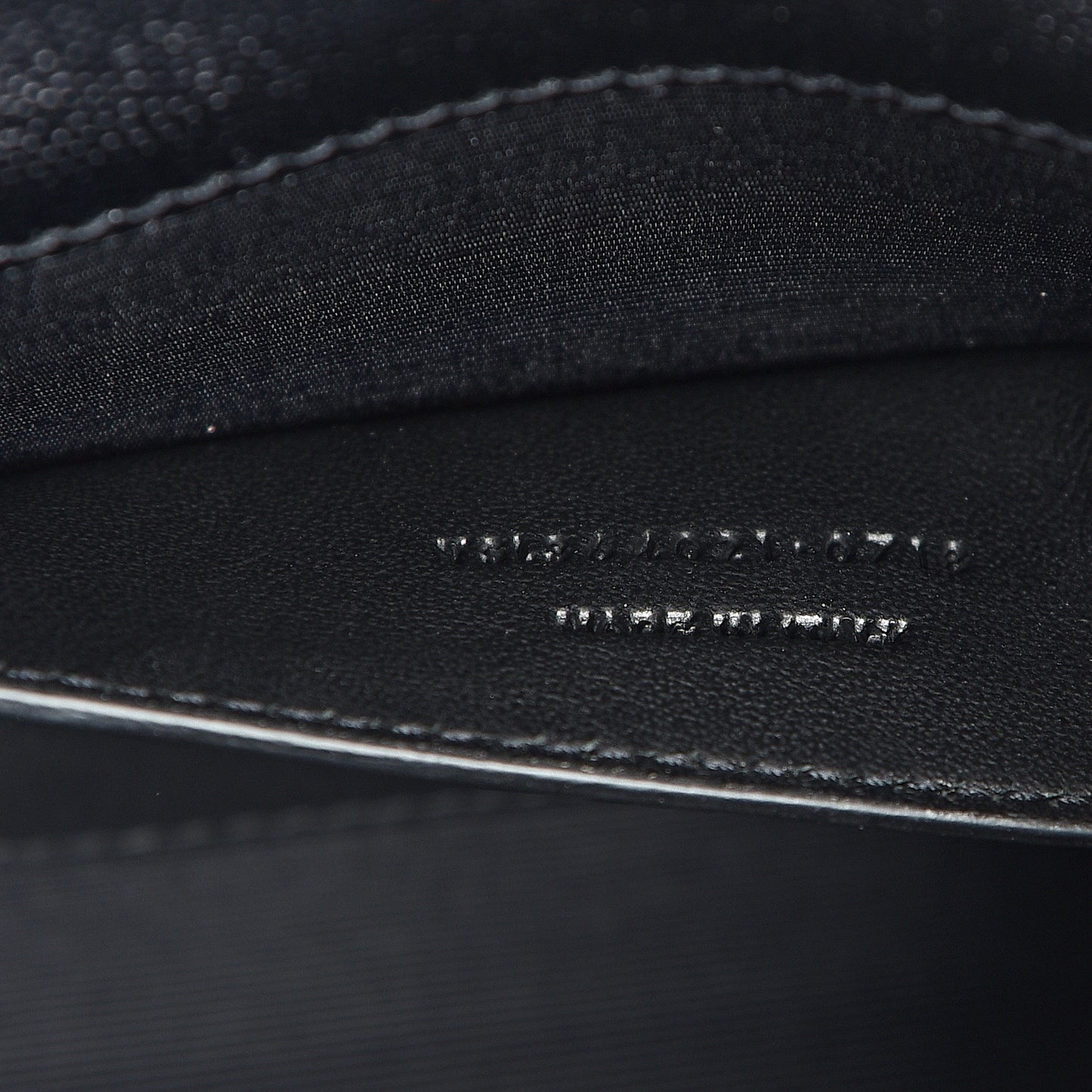 Grain De Poudre Medium Classic Monogram Kate Satchel Black