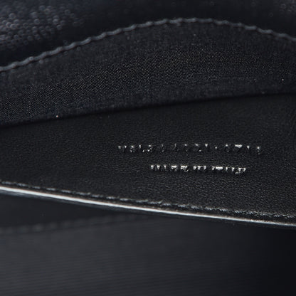 Saint Laurent Grain De Poudre Medium Classic Monogram Kate Satchel Black 6 of 9