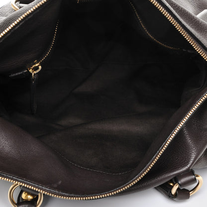 Miu Miu Vitello Medium Bow Bag Brown 5 of 6