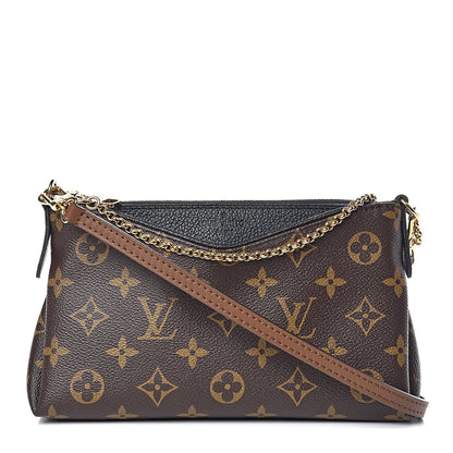 Louis Vuitton Monogram Pallas Clutch Black 1 of 9