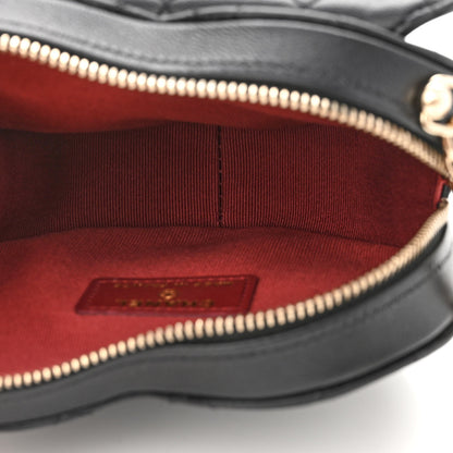 Chanel Lambskin Quilted CC In Love Heart Clutch With Chain Black 5 of 11
